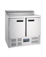 Polar G604 - Refrigerated Pizza and Salad Prep Counter - 254Ltr