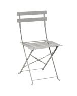 Bolero Pavement Style Steel Chairs Grey (Pack of 2) GH551