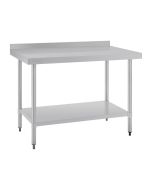 Vogue Stainless Steel Table with Upstand 1200mm