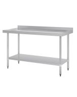 Vogue Stainless Steel Table with Upstand 1500mm