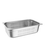 Vogue Stainless Steel Perforated 1/1 Gastronorm Tray 150mm