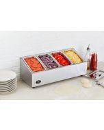 King Edward PKCS-SS Pizza King Chilled Pizza Toppings / Prep Unit