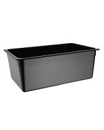 Vogue Polycarbonate 1/1 Gastronorm Container 200mm Black