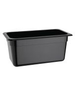Vogue Polycarbonate 1/3 Gastronorm Container 150mm Black