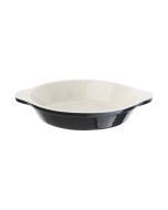 Vogue Black Cast Iron Round Gratin Dish 400ml