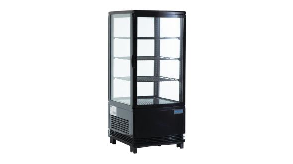 Polar C-Series Energy Efficient Display Fridge Black 68Ltr