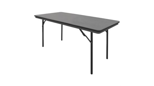 Bolero ABS Rectangular Folding Table Grey 5ft GC595