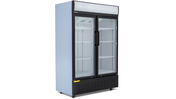 Blizzard GD900 900L Double Hinged Glass Door Display Merchandiser