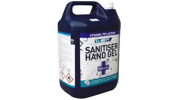 70% Alcohol Hand Sanitising Gel 5L Refill Bottle Pack of 4