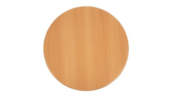 Bolero Pre-drilled Round Tabletop Beech Effect 600mm GG642