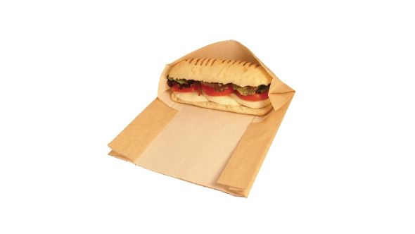 Vegware Compostable Kraft Panini Bags - Pk 500