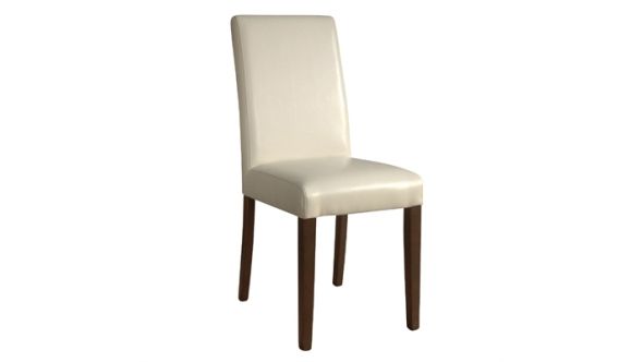Bolero Faux Leather Dining Chairs Cream (2 Pack) GH444