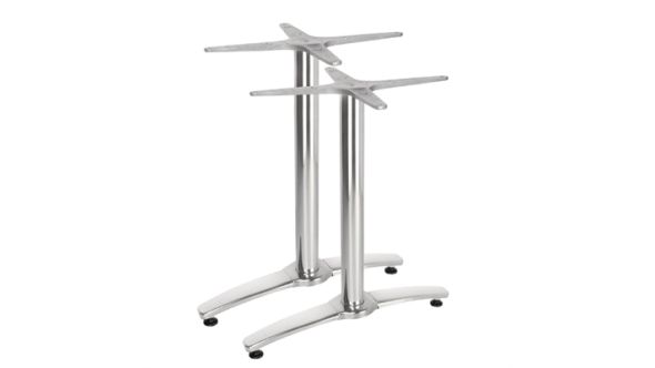 Bolero Aluminium Twin Leg Table Base (2 Pack) GH985