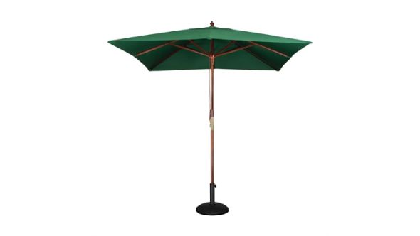 Bolero Square Double Pulley Parasol 2.5m Diameter Green GH989