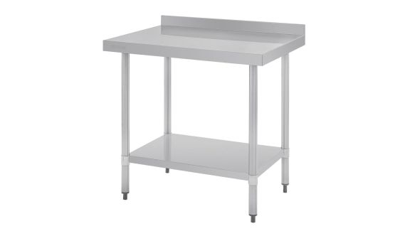 Vogue Stainless Steel Table with Upstand 900mm