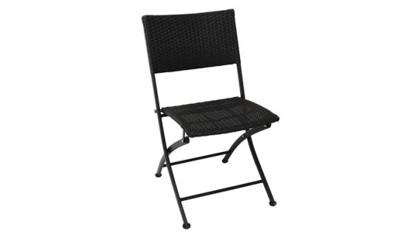 Bolero PE Wicker Folding Chair Set (2 Pack) GL303