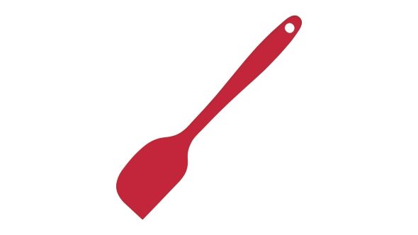 Vogue Silicone Mini Scraper Red 20cm