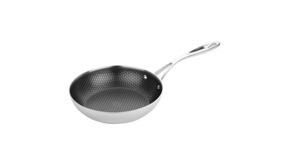 Vogue Tri-Shield Stainless Steel Frying Pan with Clad Coating 20cm