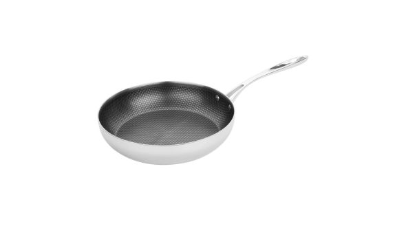 Vogue Tri-Shield Stainless Steel Frying Pan with Clad Coating 28cm