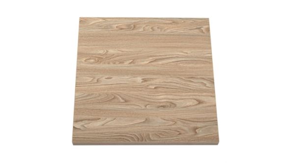 Bolero Pre-drilled Square Tabletop Antique Natural 700mm GR331