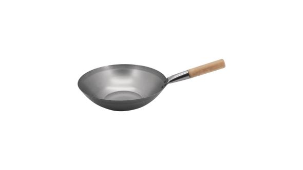 Vogue Mild Steel Wok Flat Base 330mm