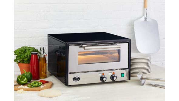 King Edward Colore Pizza Oven - 15" Stone - Black