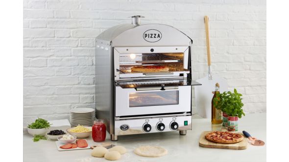 King Edward PK2-SS Pizza King - Double Deck Pizza Oven - Stainless Steel