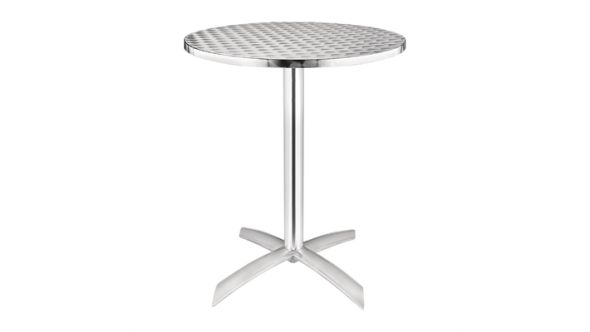 Bolero Round Flip Top Table Stainless Steel 600mm U423