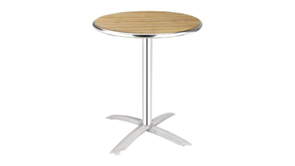 Bolero Round Flip Top Table Ash 600mm U424