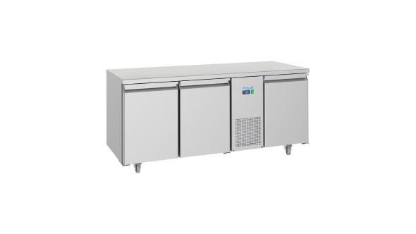 Polar U-Series Energy Efficient 3 Door Counter Fridge 474Ltr