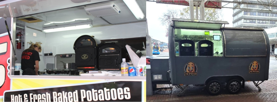 Jacket potato trailer equipment for street food businesses in the UK